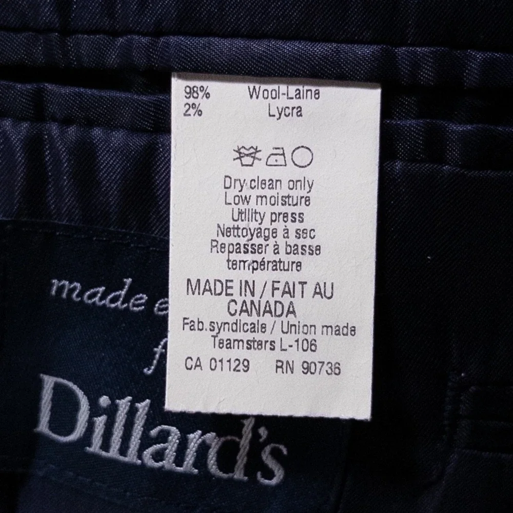 Ralph Lauren Mens Blazer 41R Navy Blue Wool 2 Button Double Vent Suit Jacket